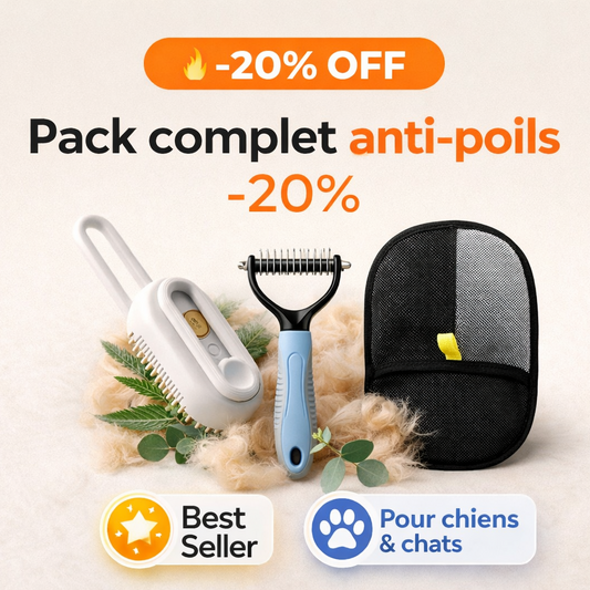 Pack anti-poils chien & chat -20%
