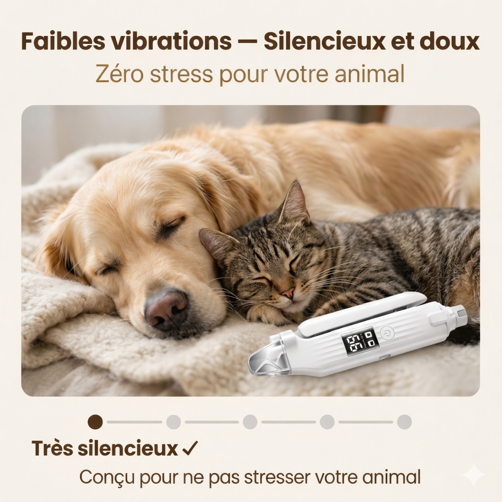 Coupe - Griffes Électrique LED Chien Chat – Coupe et Lime Sans Douleur