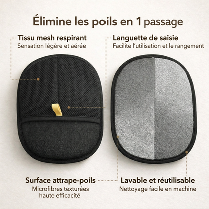 Gant Anti-Poils Chien Chat – Enlève les Poils Canapé Vêtements Tapis