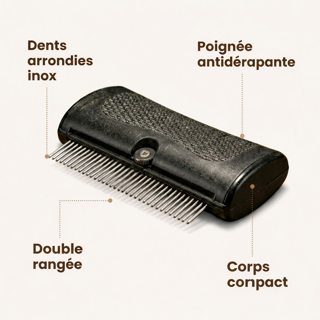 Brosse Chien – Démêlage Doux Pelage Brillant